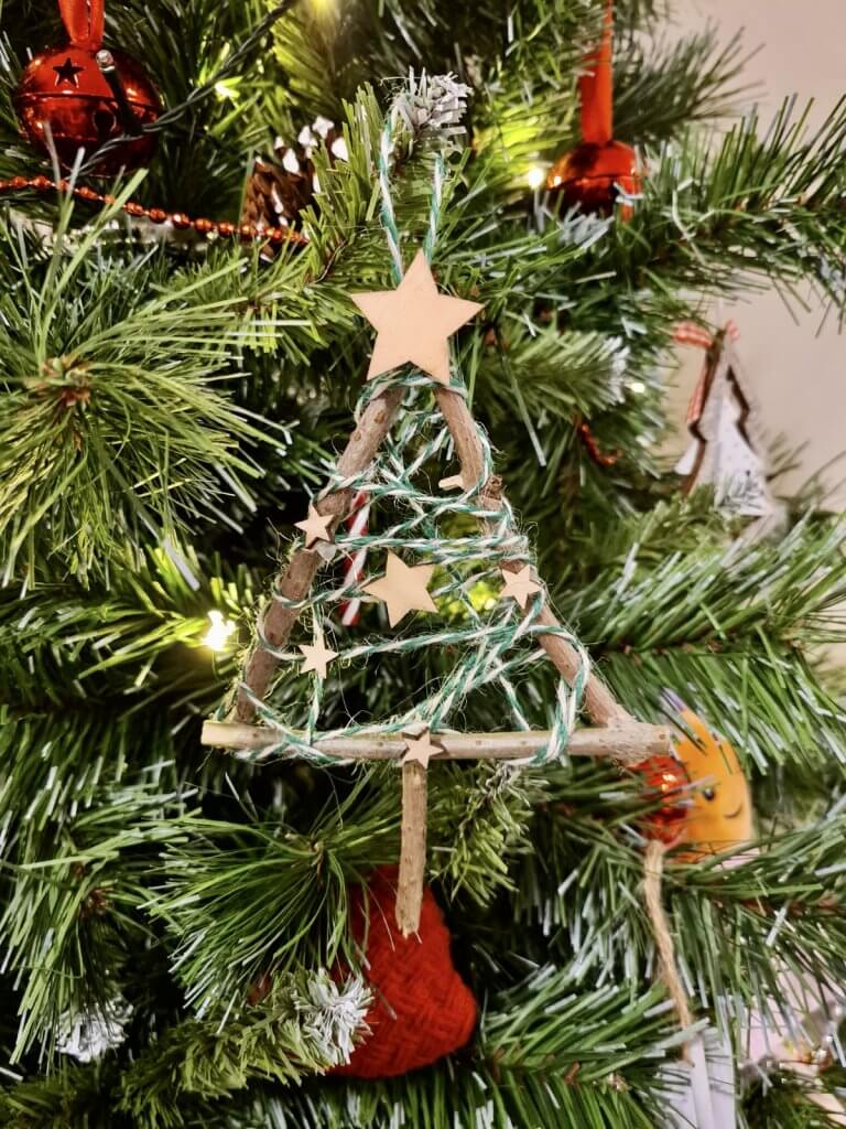 Twig Christmas Tree Craft