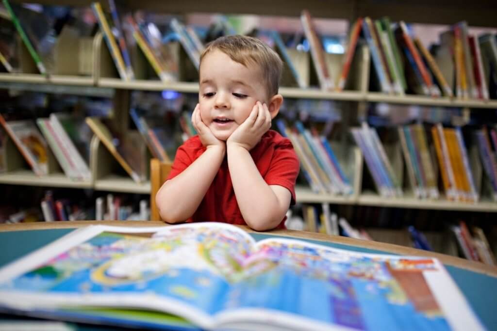 Child In Library