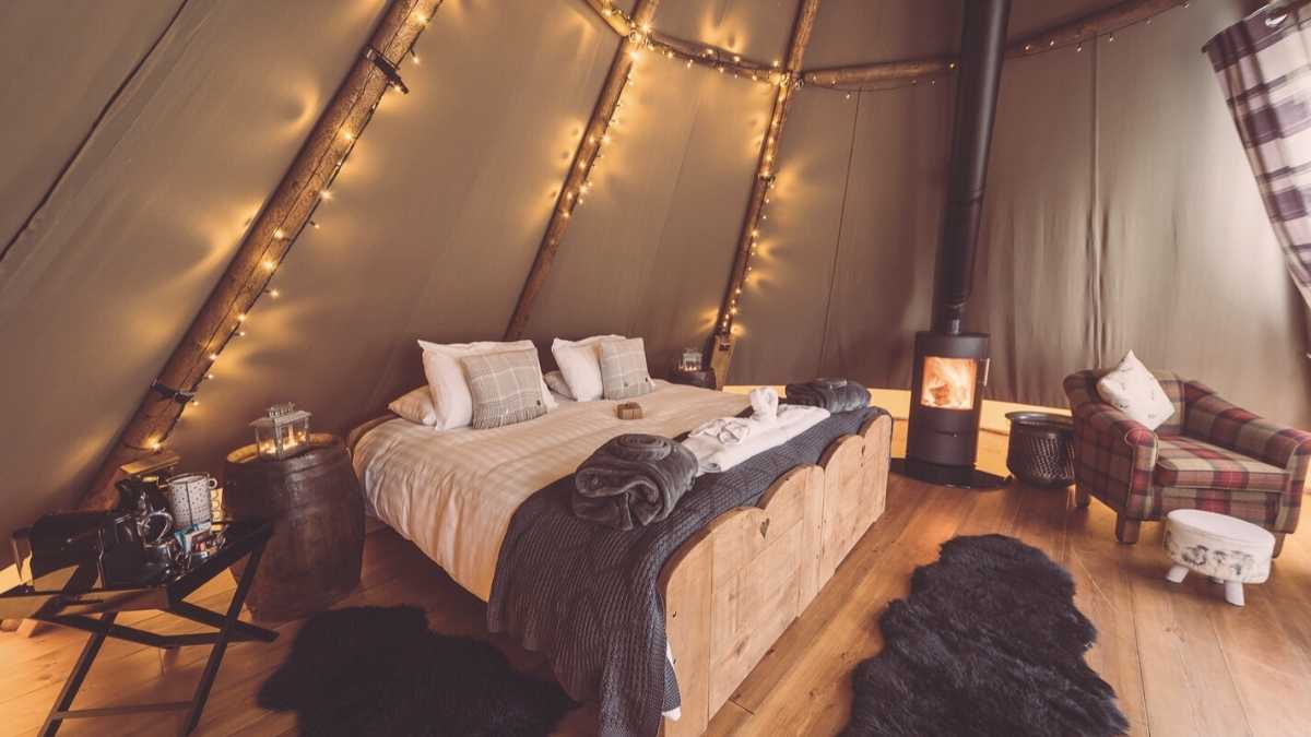 Glamping in the Peak District