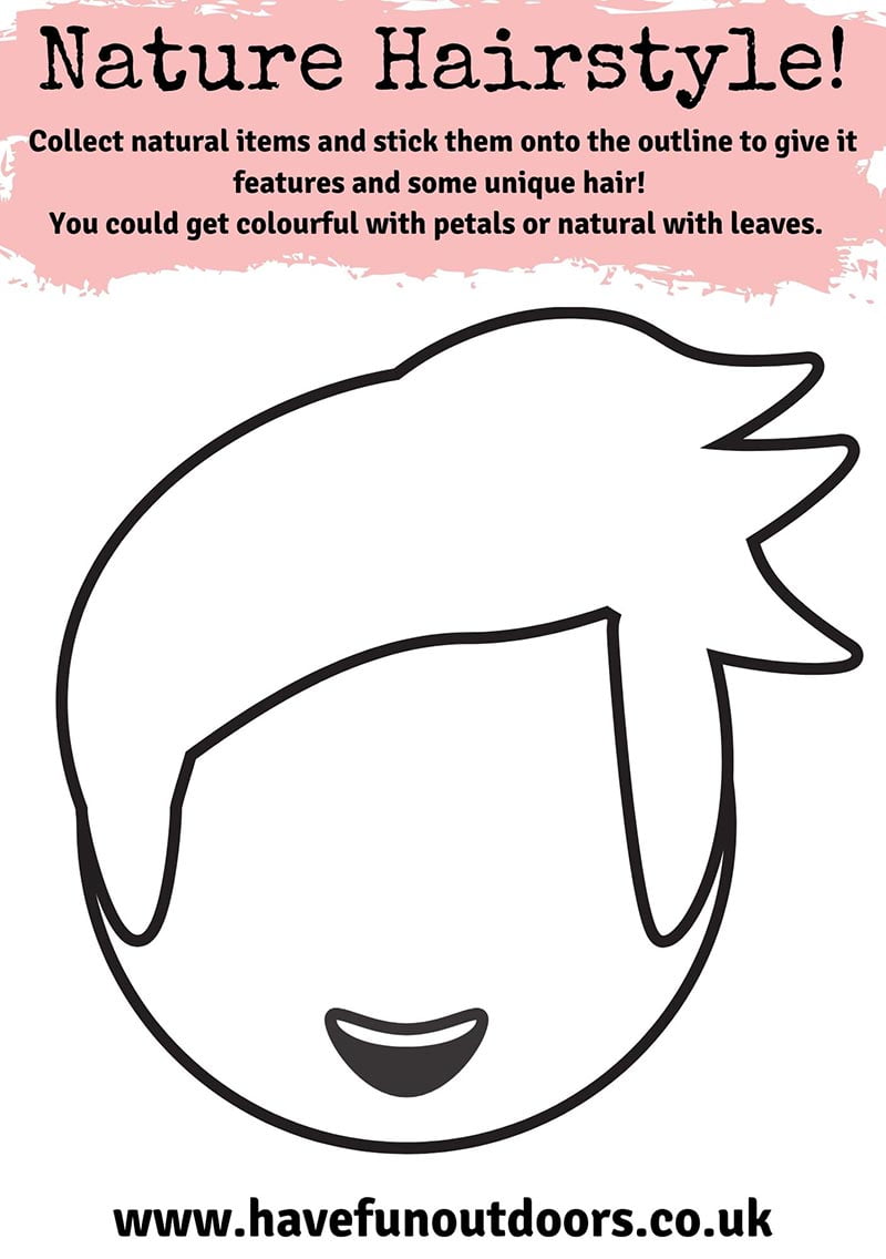 Nature Hairstyle Boys Printable