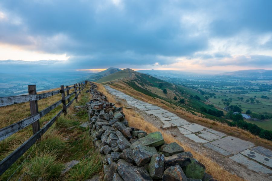 Mam Tor path. Mam Tor path.