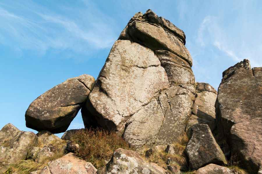 Rock formation at Robin Hood's Stride. Rock formation at Robin Hood's Stride.