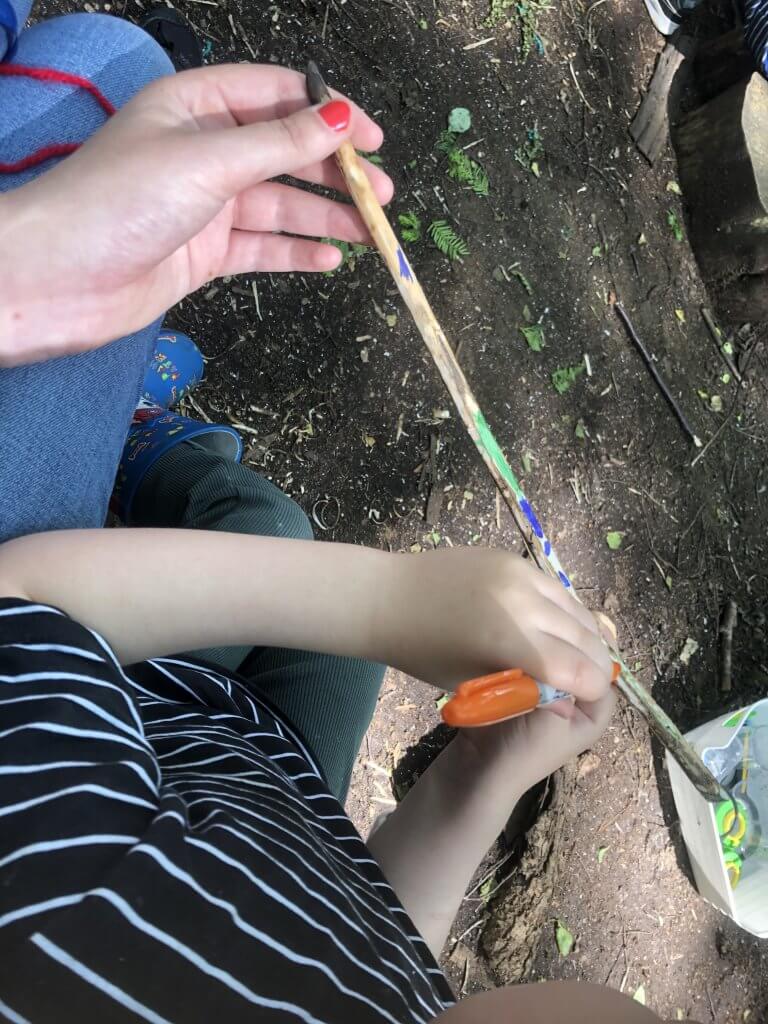 Journey stick.